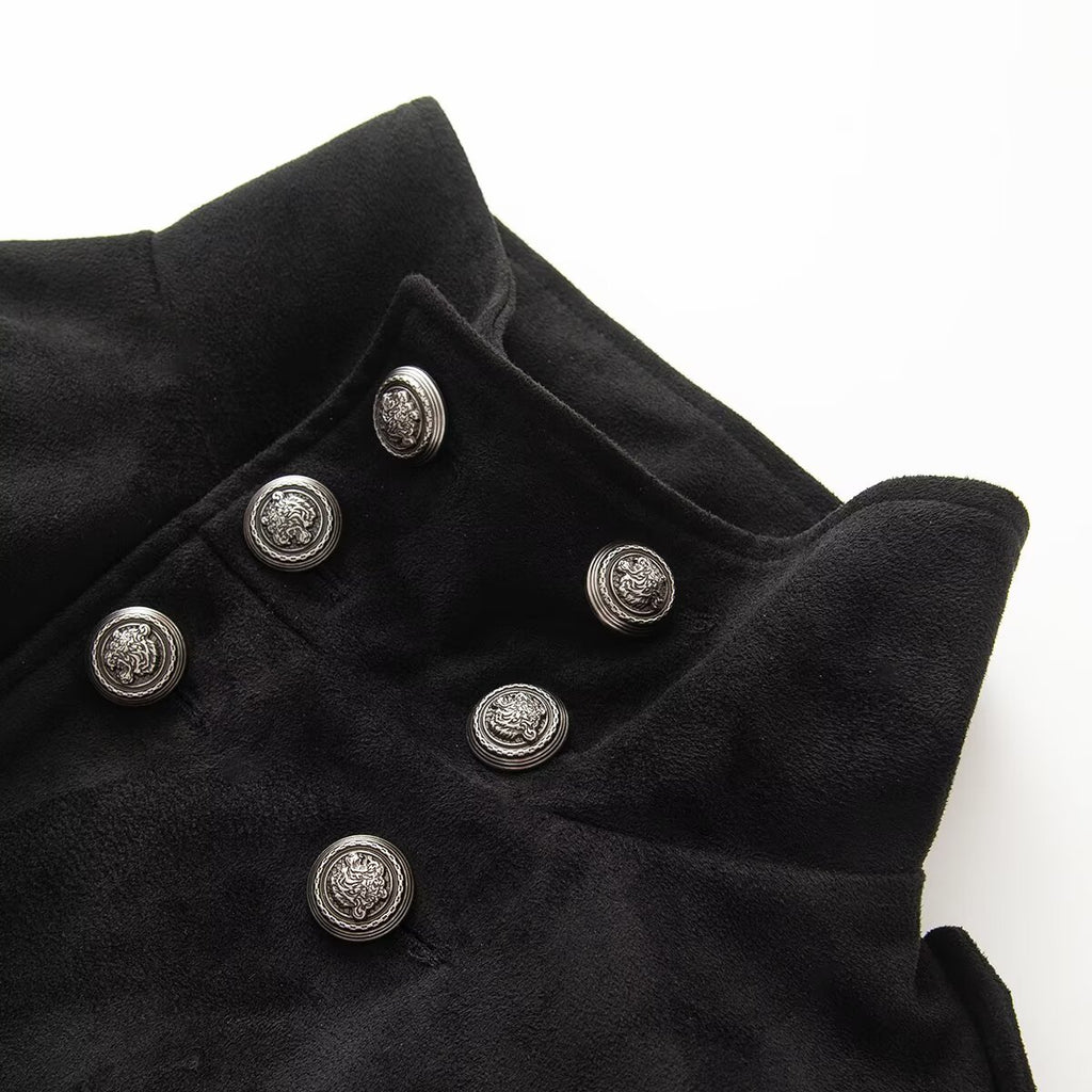Women's slim Double-Breasted Stand-collar Jacket