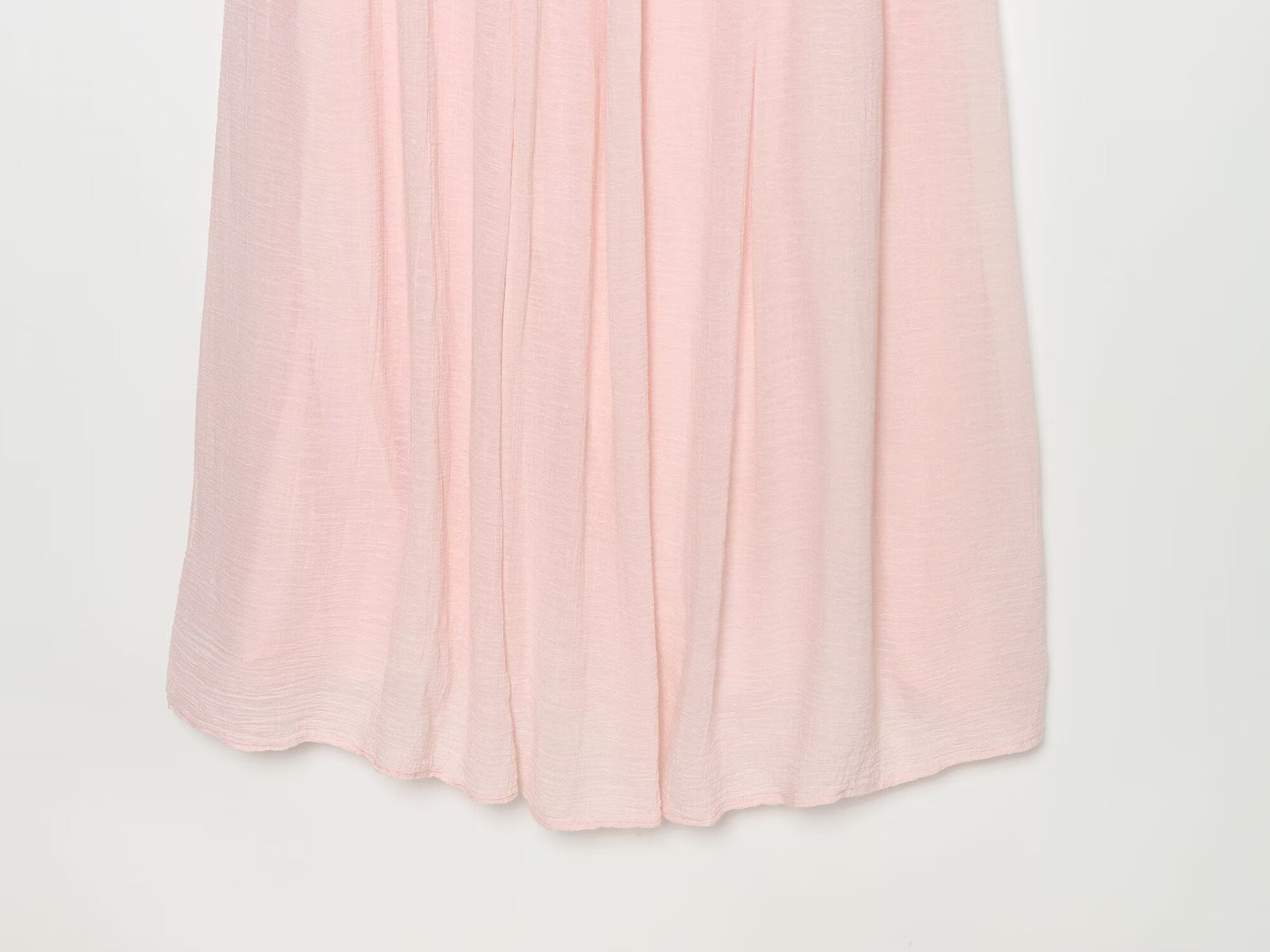 Women's fluffy gauze suspender MIDI dress