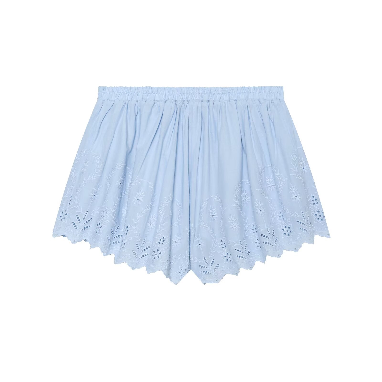 suit Women's 2 pieces embroidered suspender top+shorts