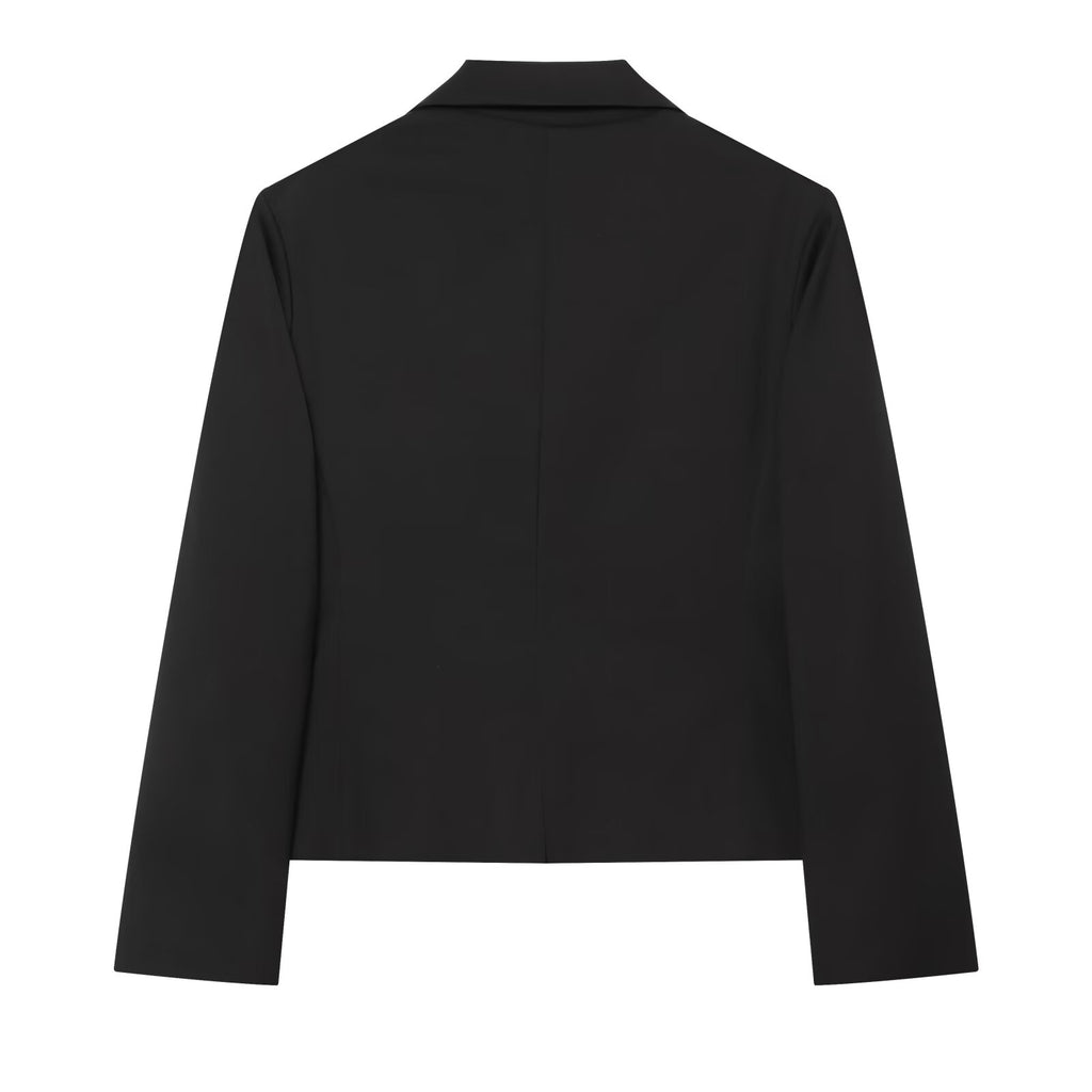 Women's flip cover decoration short slim Blazer Coat