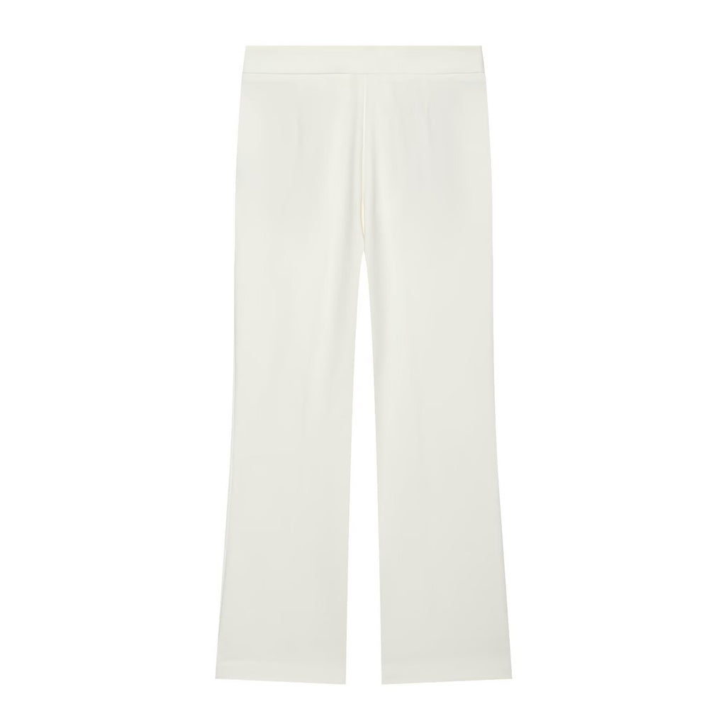 suit Women's 2 pieces pleated decorative slim vest+mini flared pants