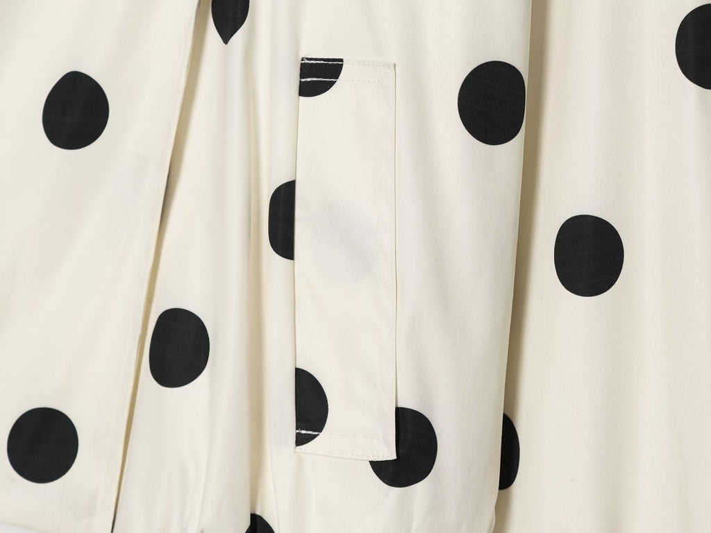 Women's polka dot pilot jacket Coat