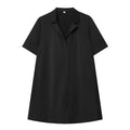 Women's loose poplin mini dress