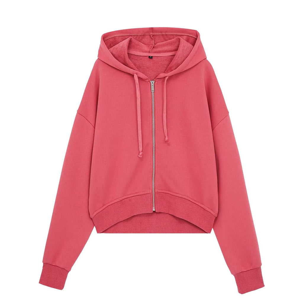 suit Women's 2 pieces Short lace up hooded sweatshirt+Pants