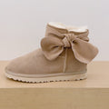 Women's New Joker Bow Decorated Short Snow Boots