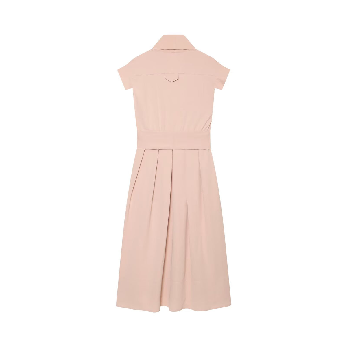 Women's with belt shirt style dress