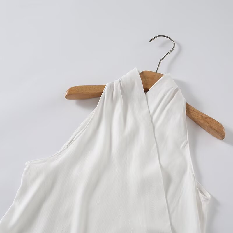 Women's lace up decorative sleeveless top