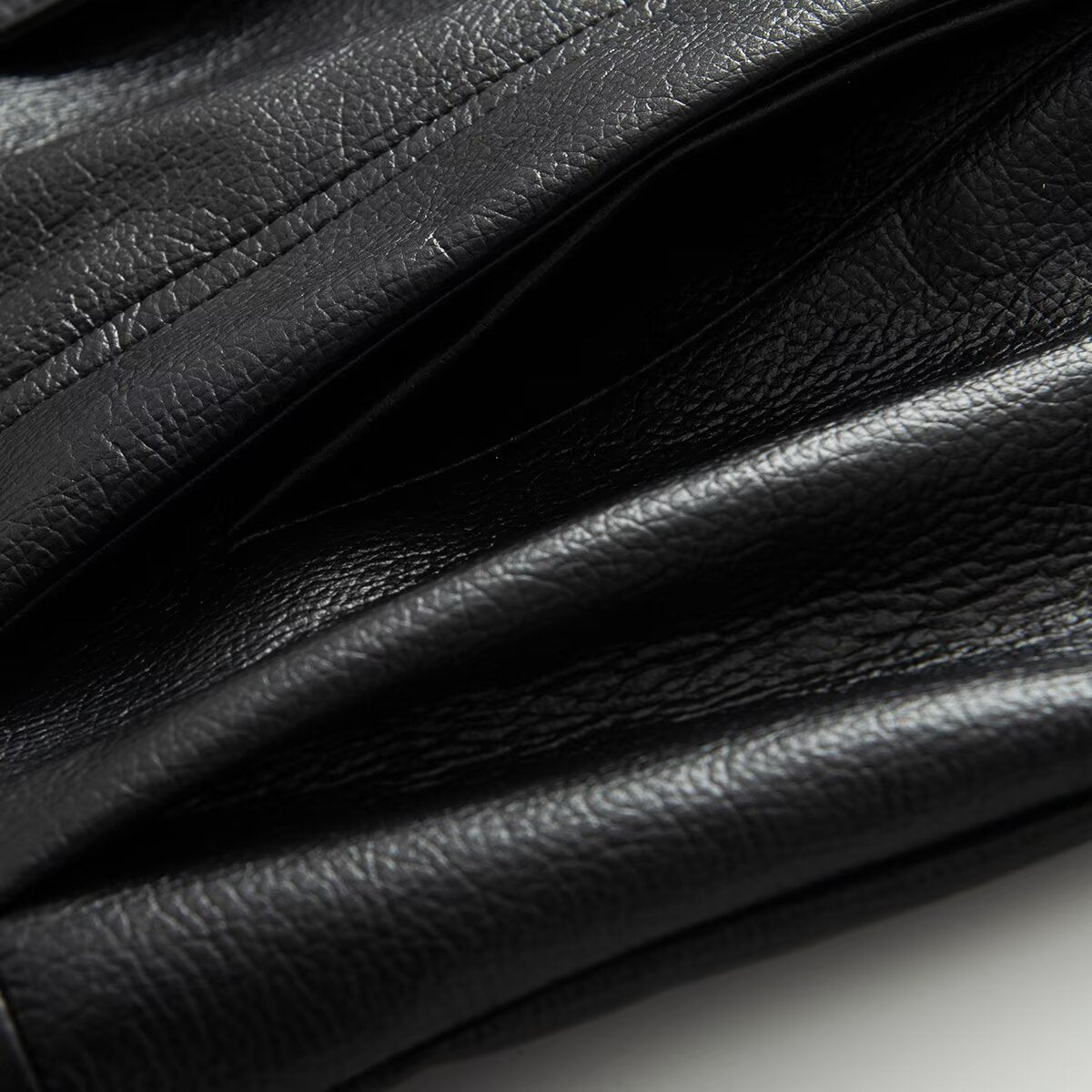 Women's black faux leather pilot jacket Coat