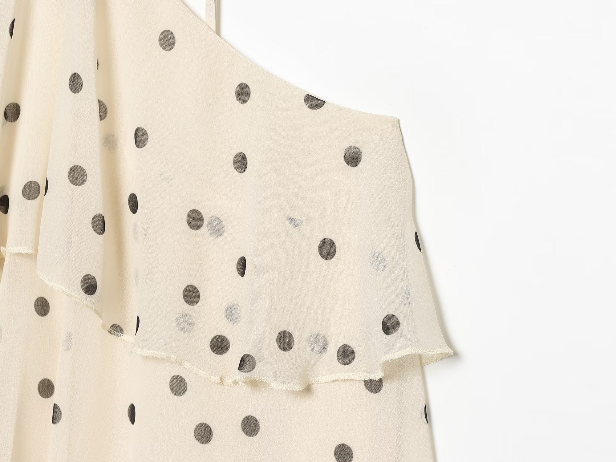 Women's vacation style polka dot cake dress