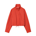 suit Women's 2 pieces polka dot bubble sleeve Coat+ Shorts