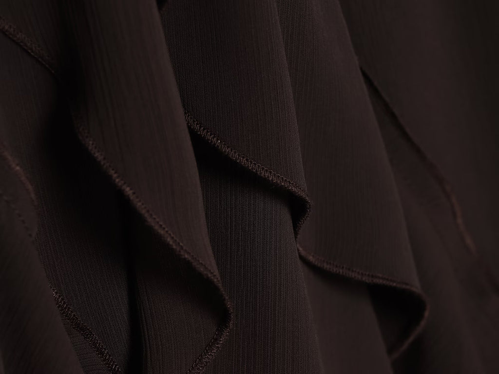 Women's ruffled draped Midi skirt