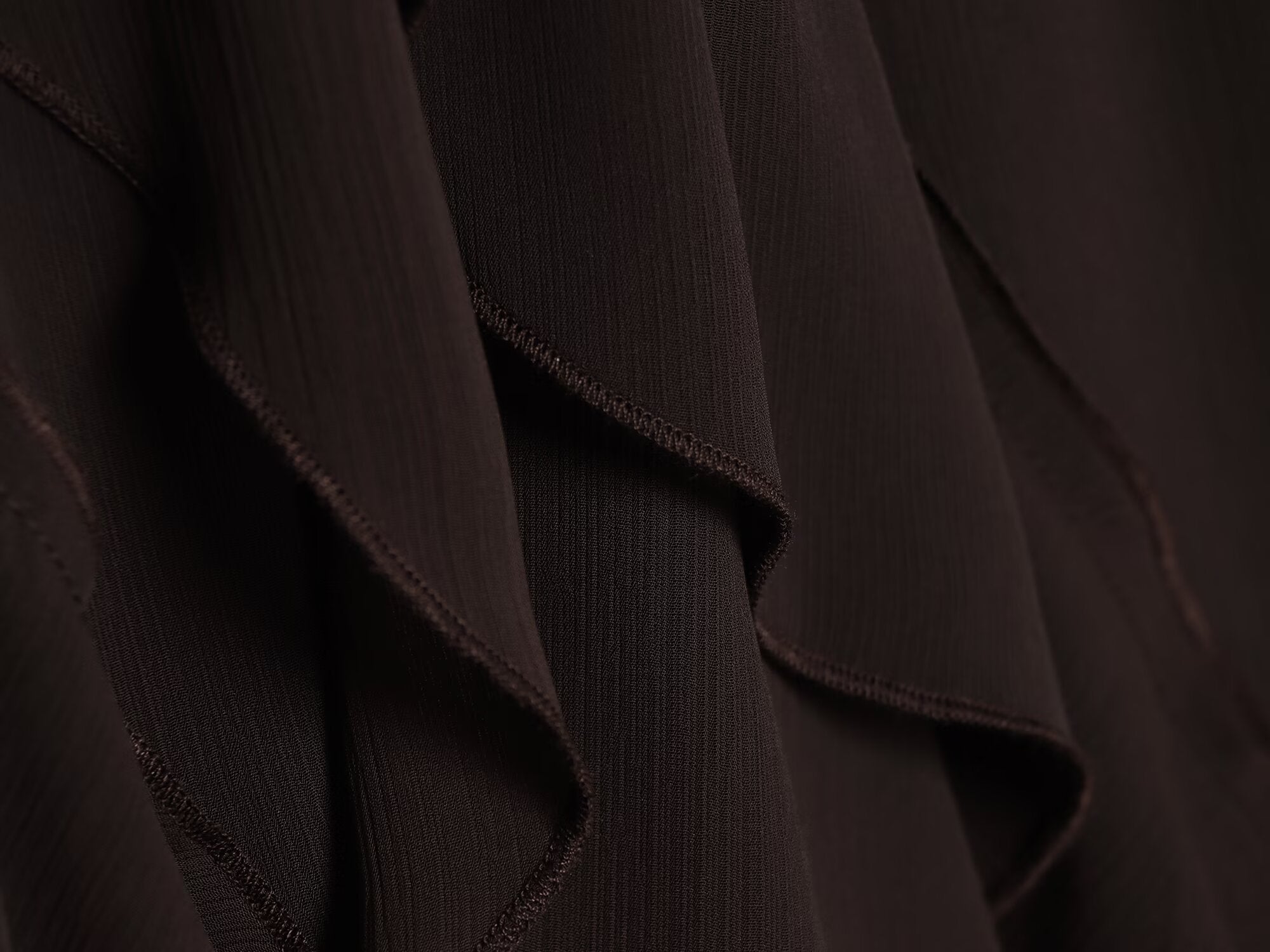 Women's ruffled draped Midi skirt