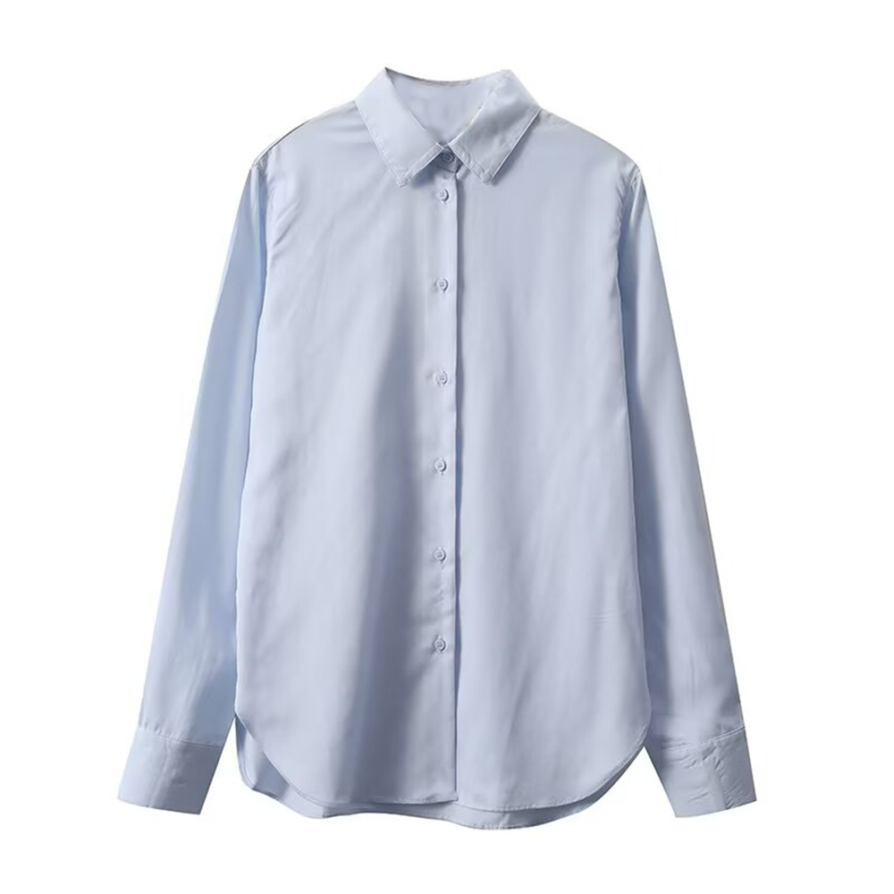 Women's casual versatile long sleeved shirt