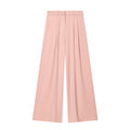 Women's loose pleated wide leg pants