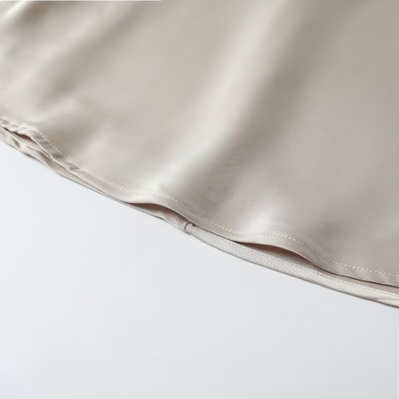 Women's satin textured lingerie style suspender top