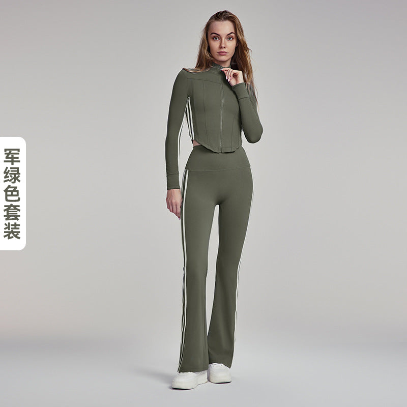 LU Women's new two-piece outdoor fitness clothing sports suit