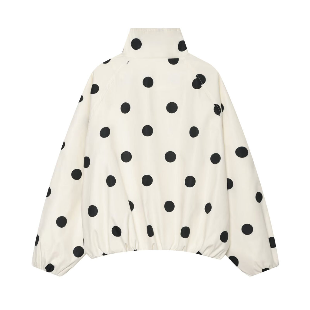 Women's polka dot pilot jacket Coat