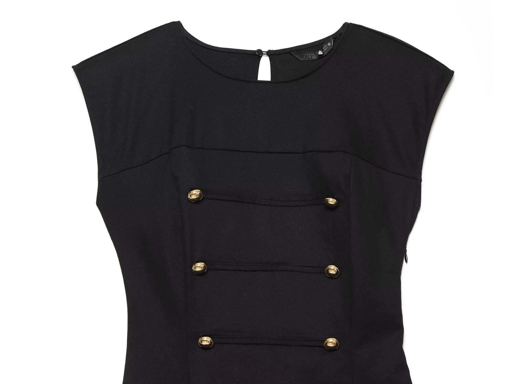 Women's rope knot buckle decoration mini dress