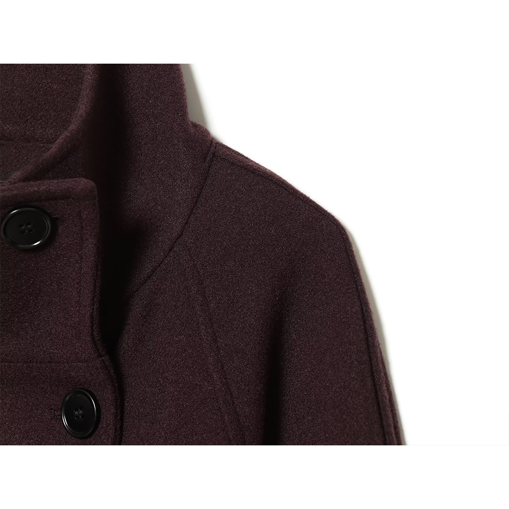 Women's with Belt casual oversized felt Coat
