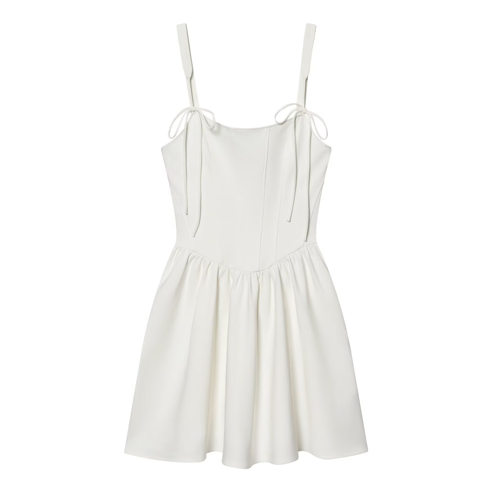 Women's tight corset style fluffy dress