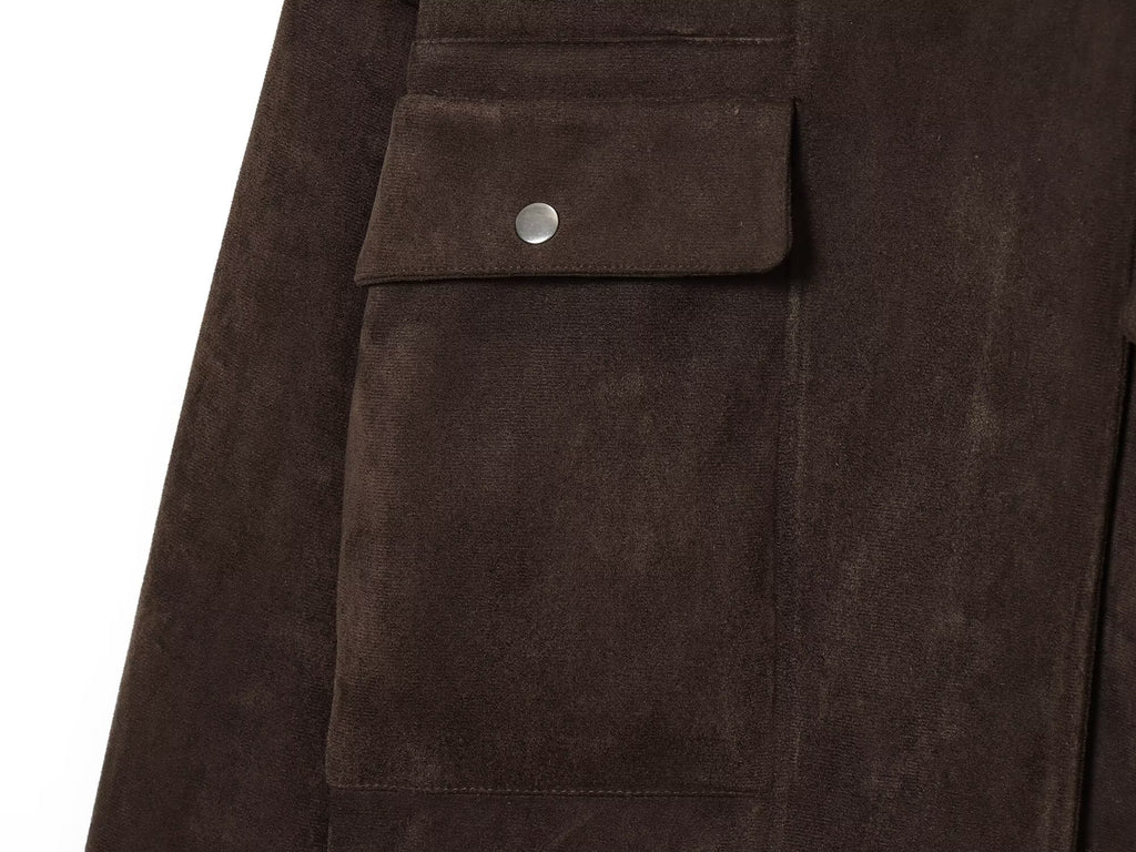 Women's Anti suede effect casual pilot jacket Coat