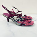 2026 women's new velvet patterned stiletto sandals with square head