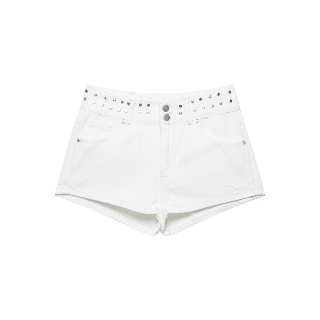 Women's low waisted star denim shorts