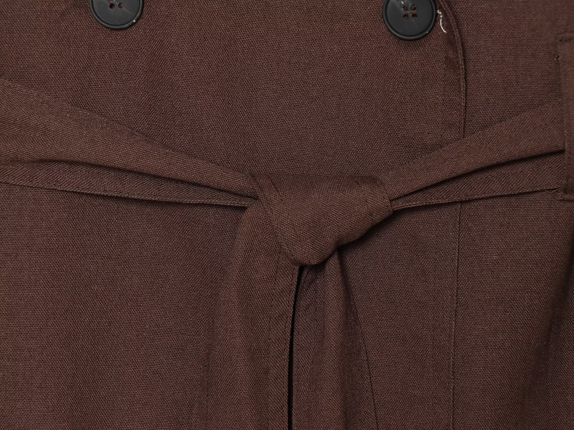 Women's with Belt sleeveless linen blend vest