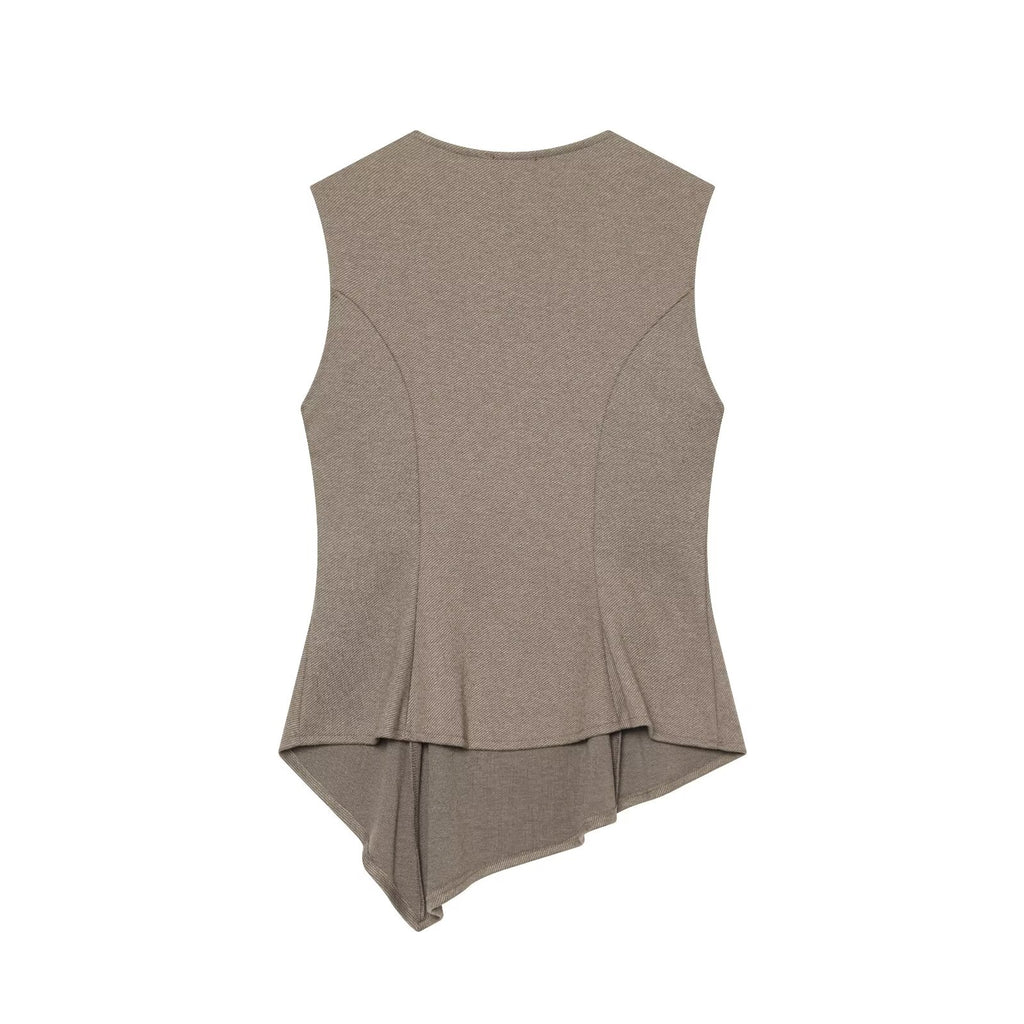 suit Women's 2 pieces O-Neck soft texture short skirt style hem top+pants