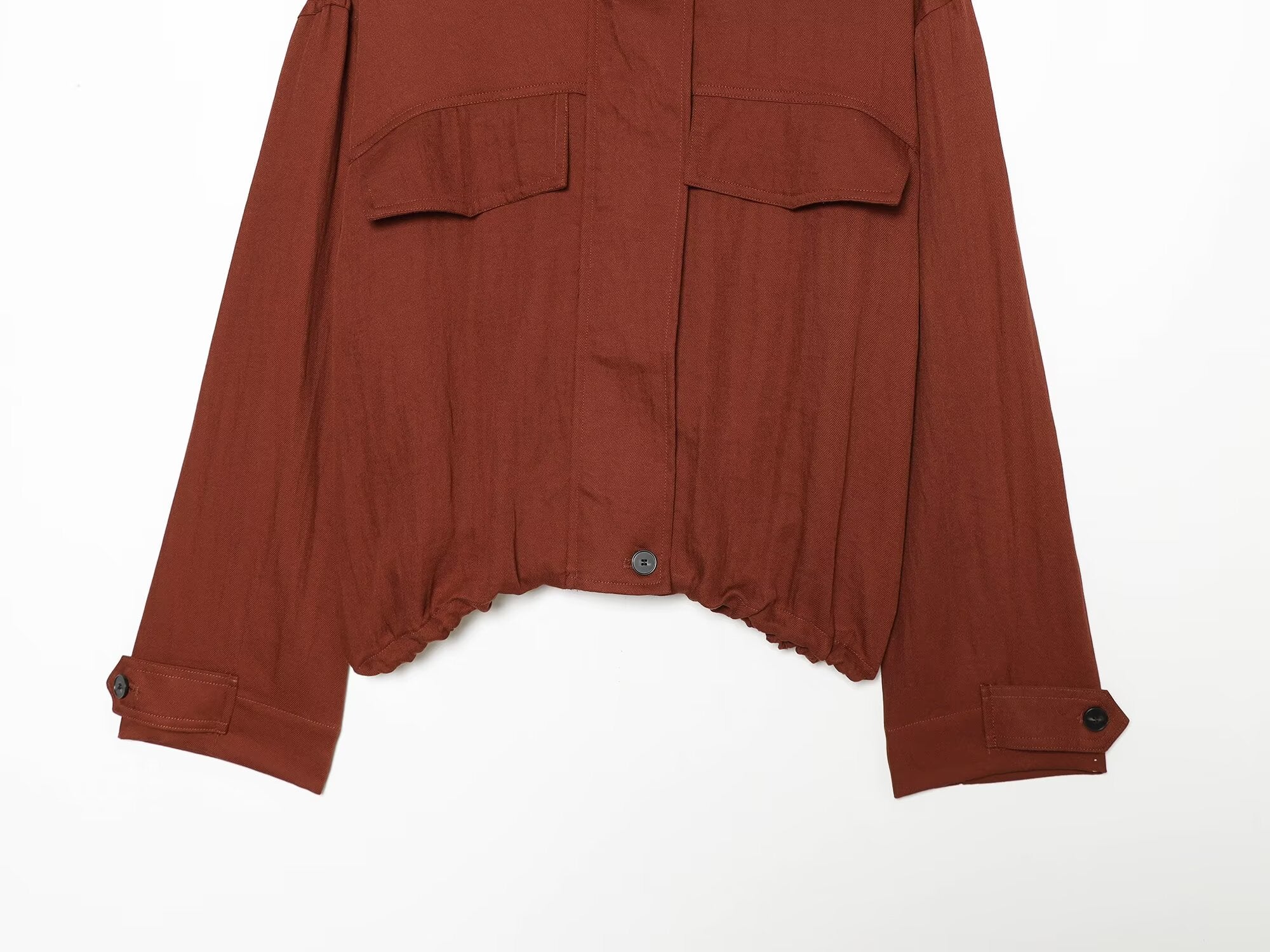 Women's Flip decoration casual stand collar Coat