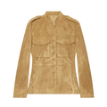 Women's suede textured leather bag buckle jacket Coat