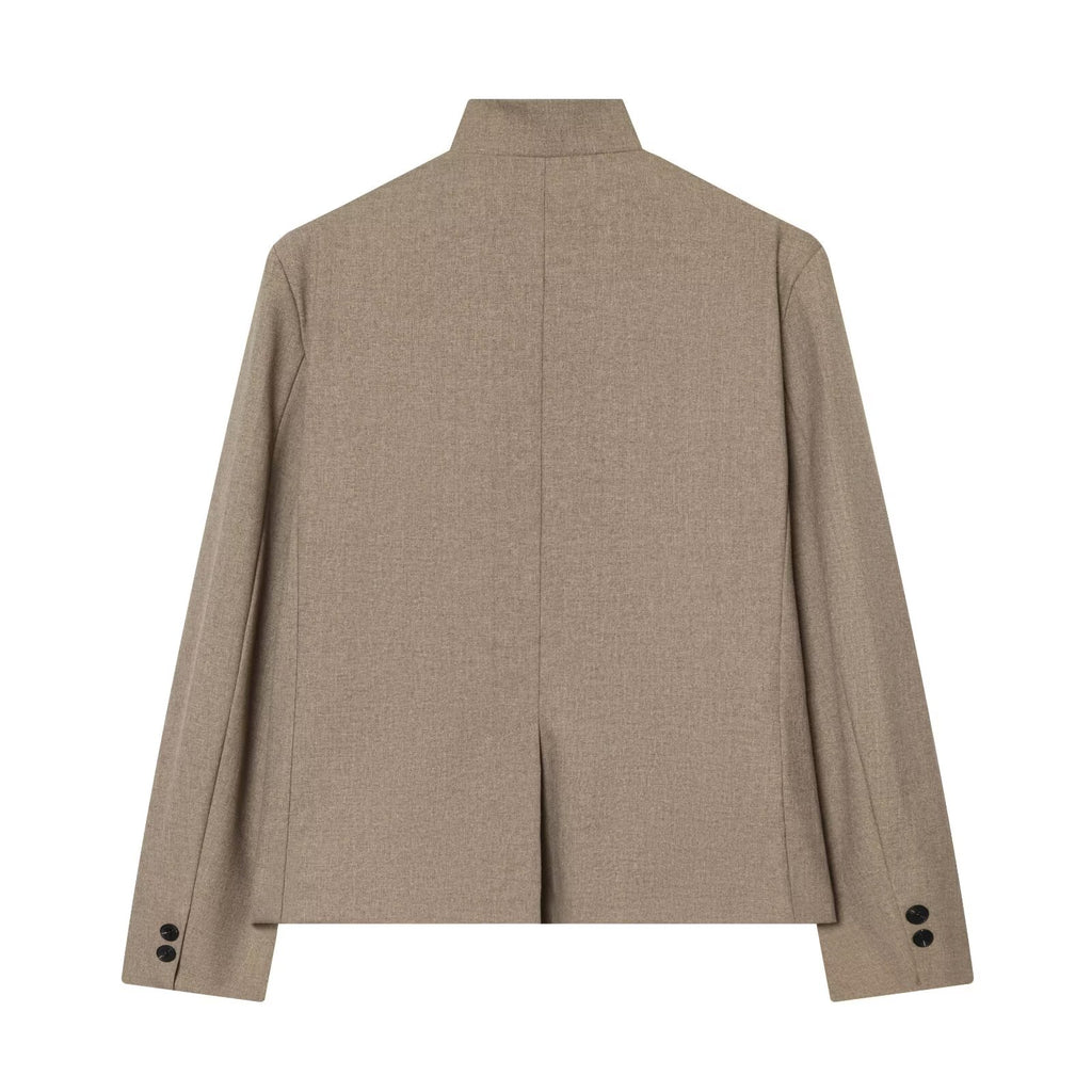 Women's casual high neck Blazer Coat