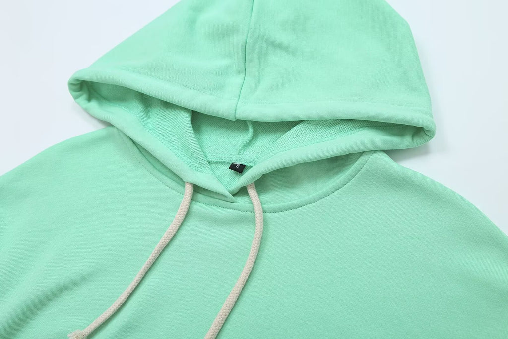 suit Women's 2 pieces comfortable casual short hooded sweatshirt+Pants