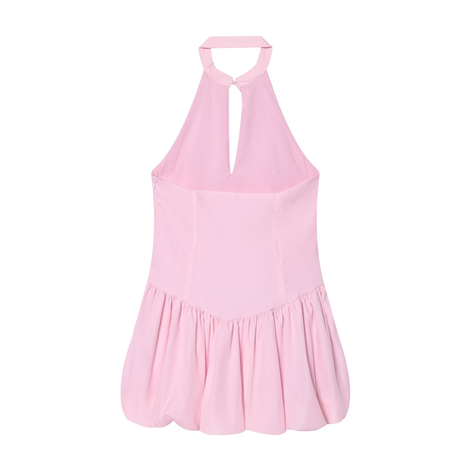 Women's backless halter neck mini dress