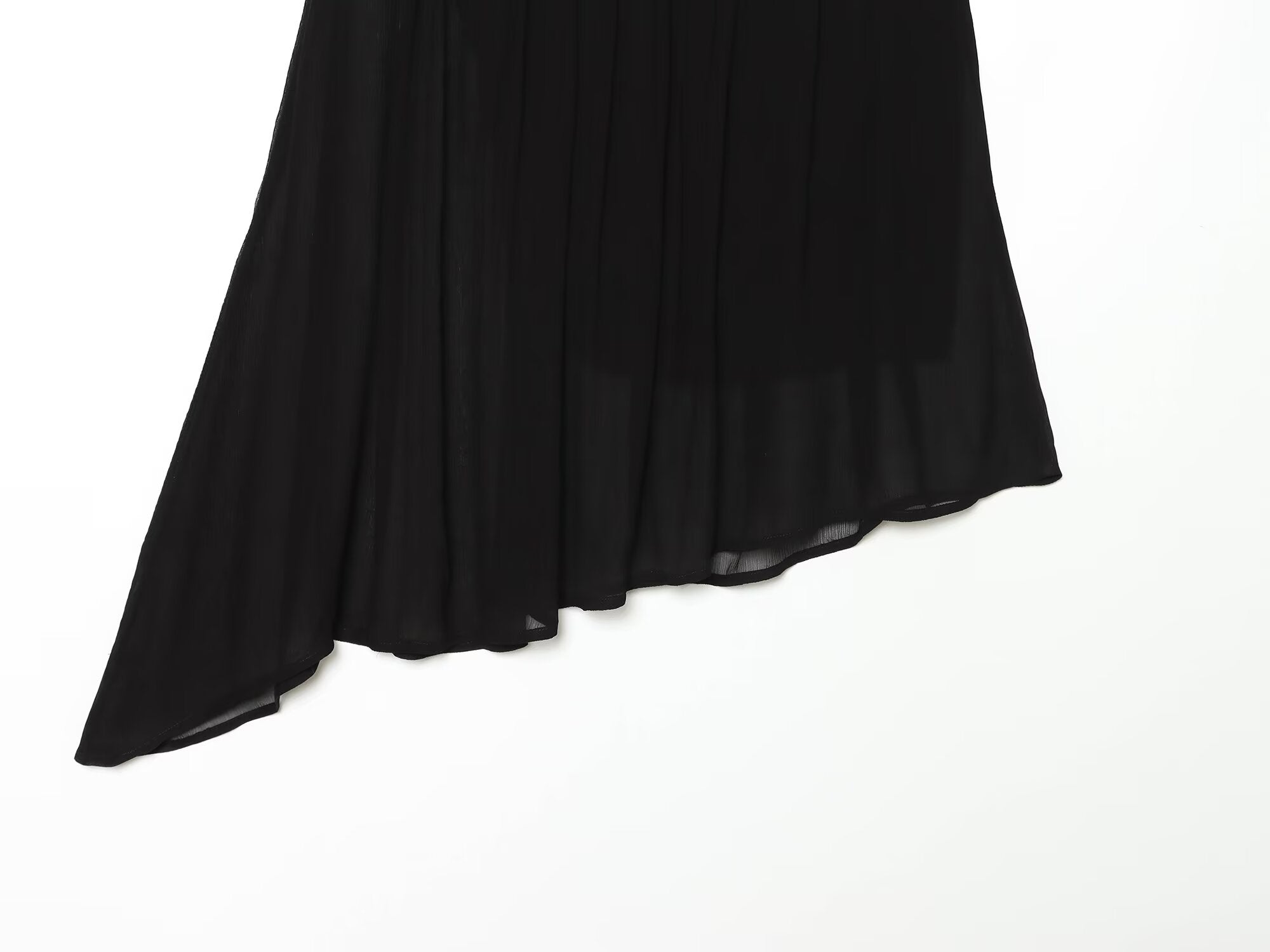 Women's loose sloping shoulder irregular top