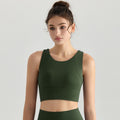 Women's new chest pad one breathable shockproof fitness sports bra