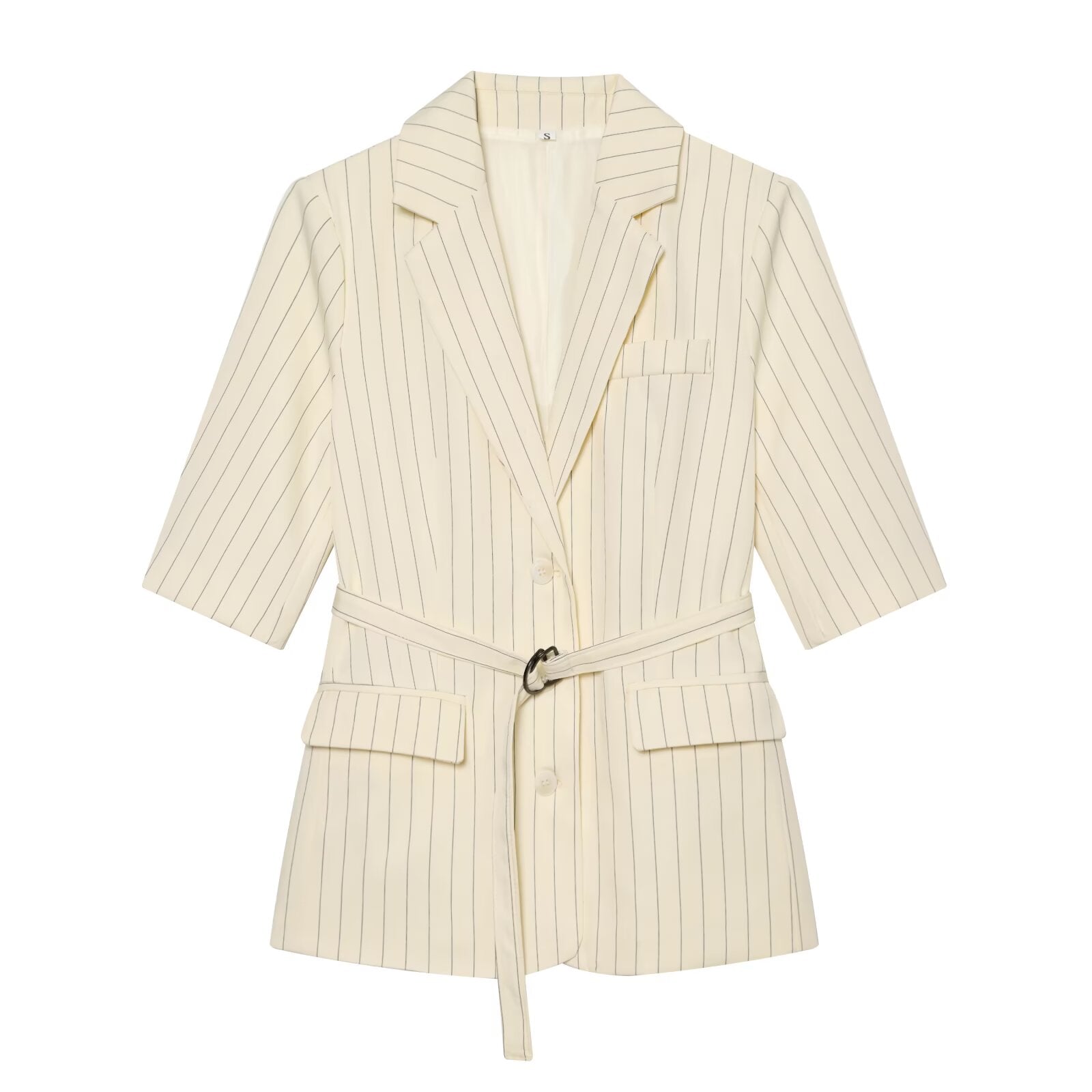 suit Women's 2 pieces five quarter sleeve lace up  Blazer Coat+shorts
