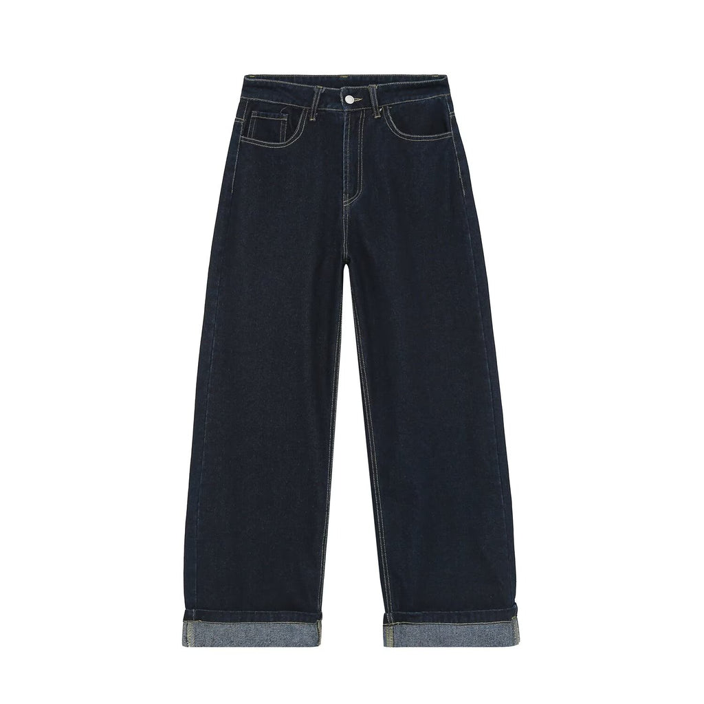 suit Women's 2 pieces slim rope knot buckle denim jacket Coat+jeans