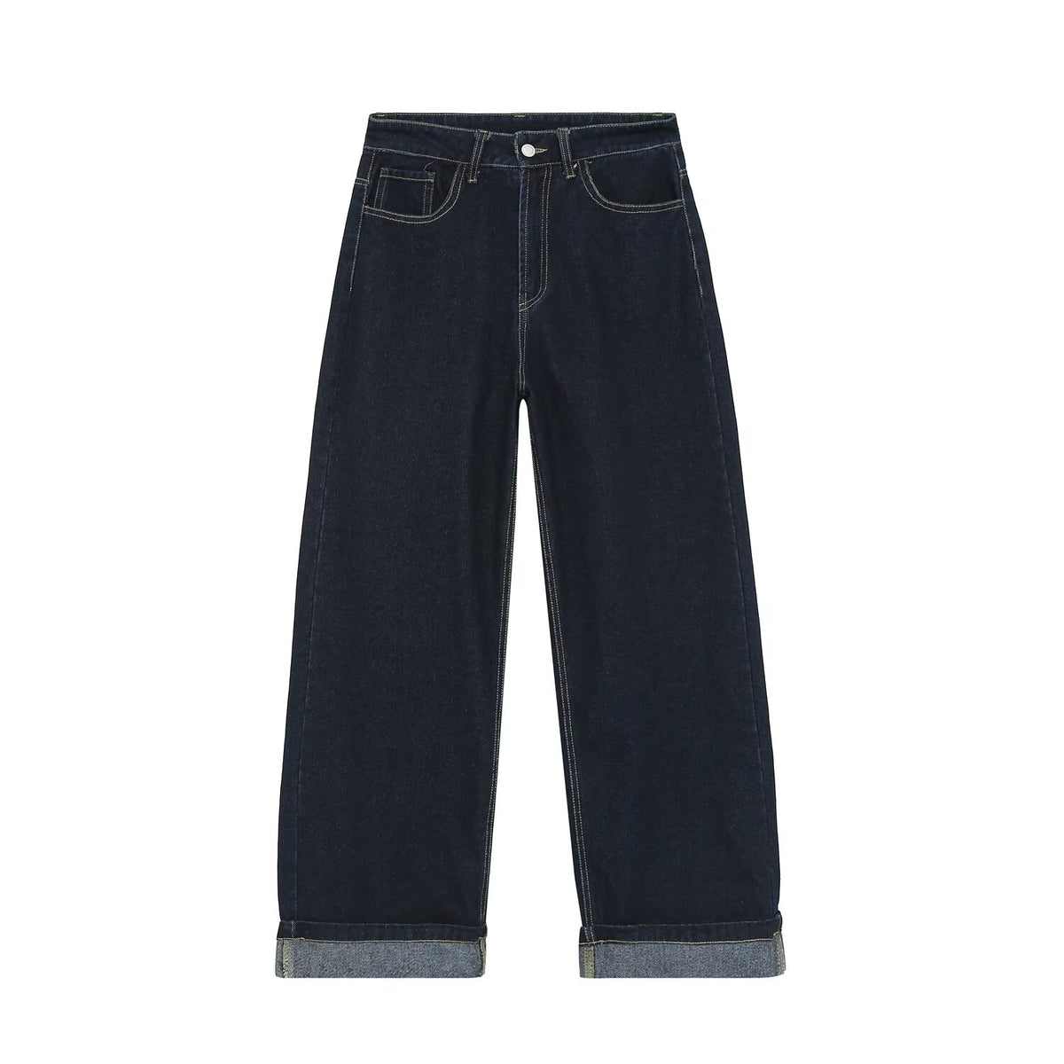 suit Women's 2 pieces slim rope knot buckle denim jacket Coat+jeans