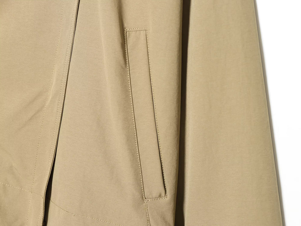 Women's casual lapel windbreaker jacket