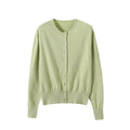 Women's autumn fashion casual long sleeved knitted cardigan