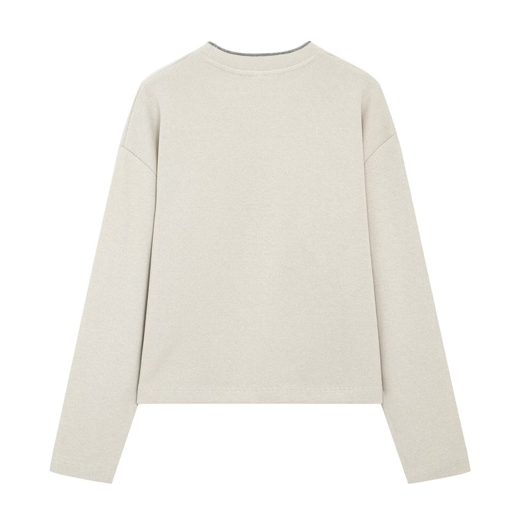 suit Women's 2 pieces contrasting striped soft texture sweatshirt+Pants