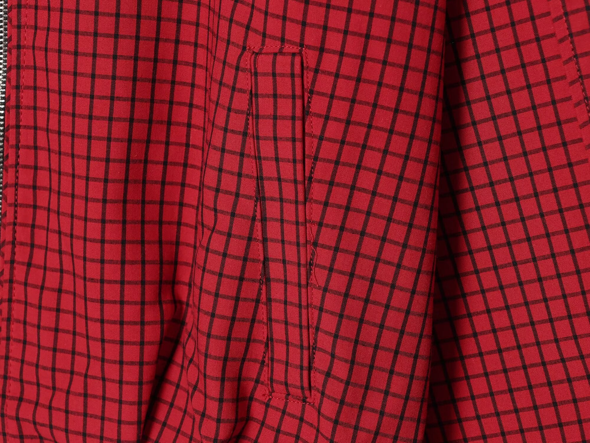 Women's standing collar plaid pilot jacket Coat