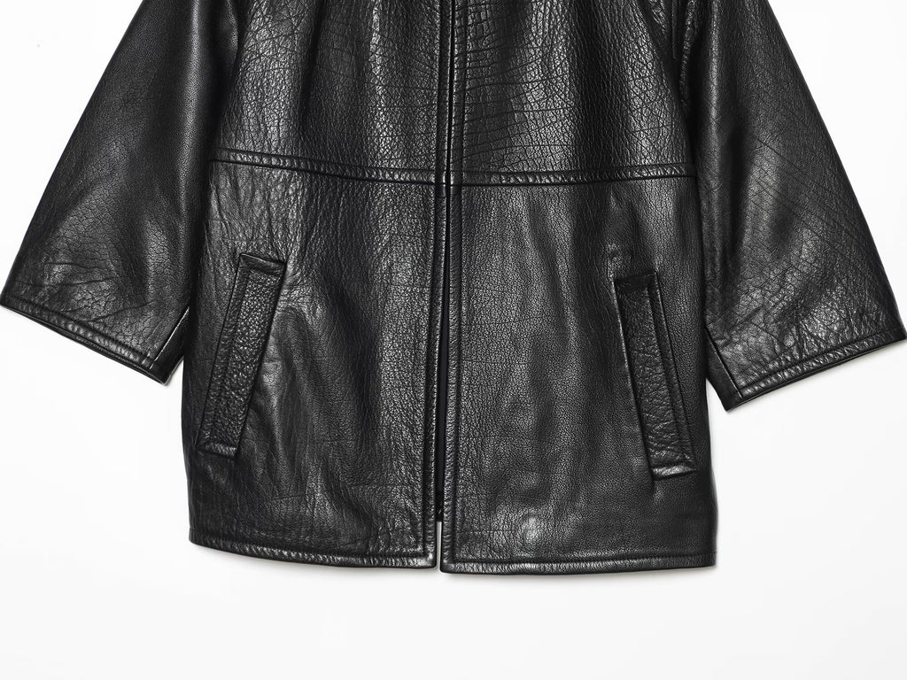 Women's soft faced faux leather short jacket Coat
