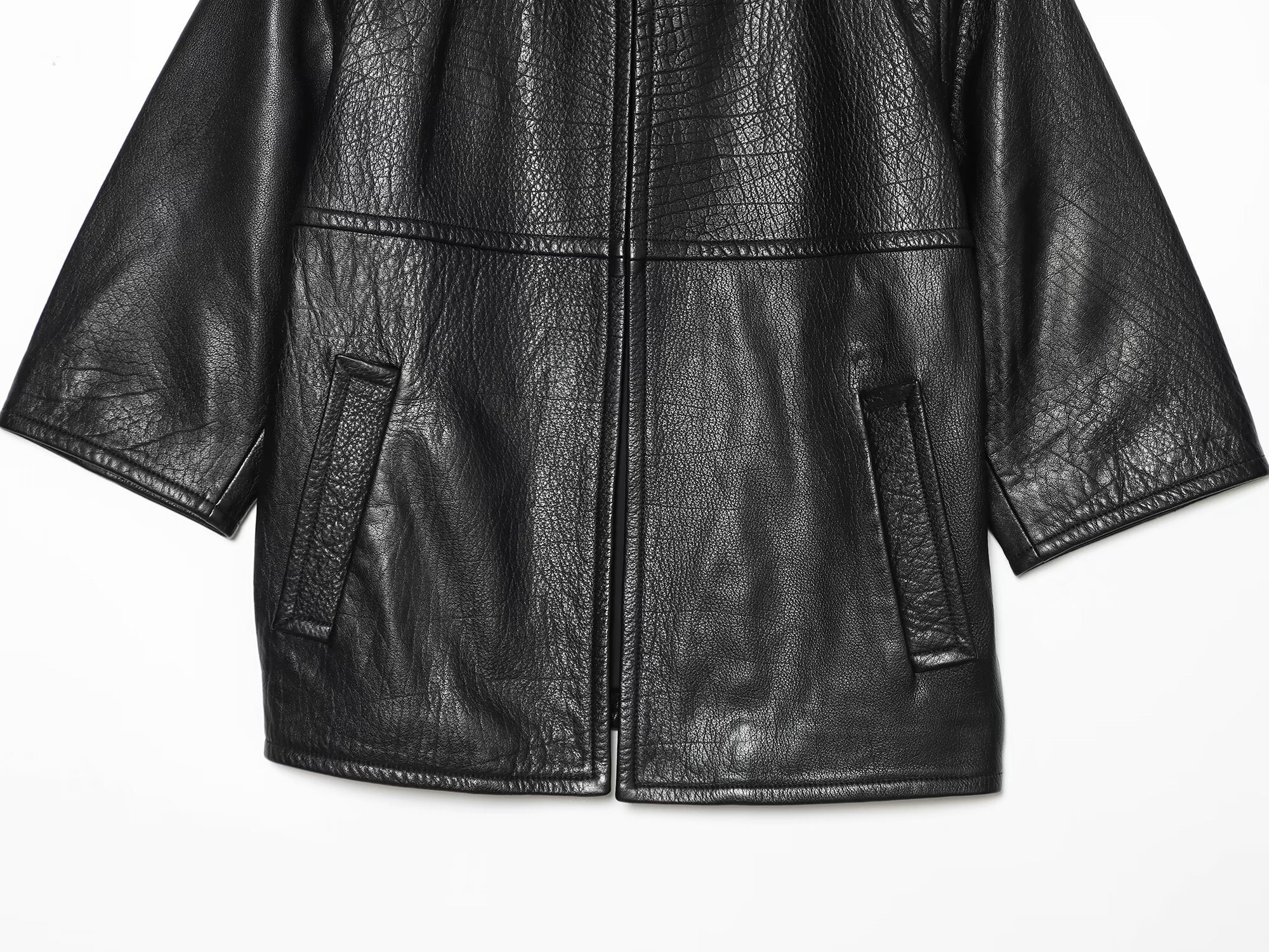 Women's soft faced faux leather short jacket Coat
