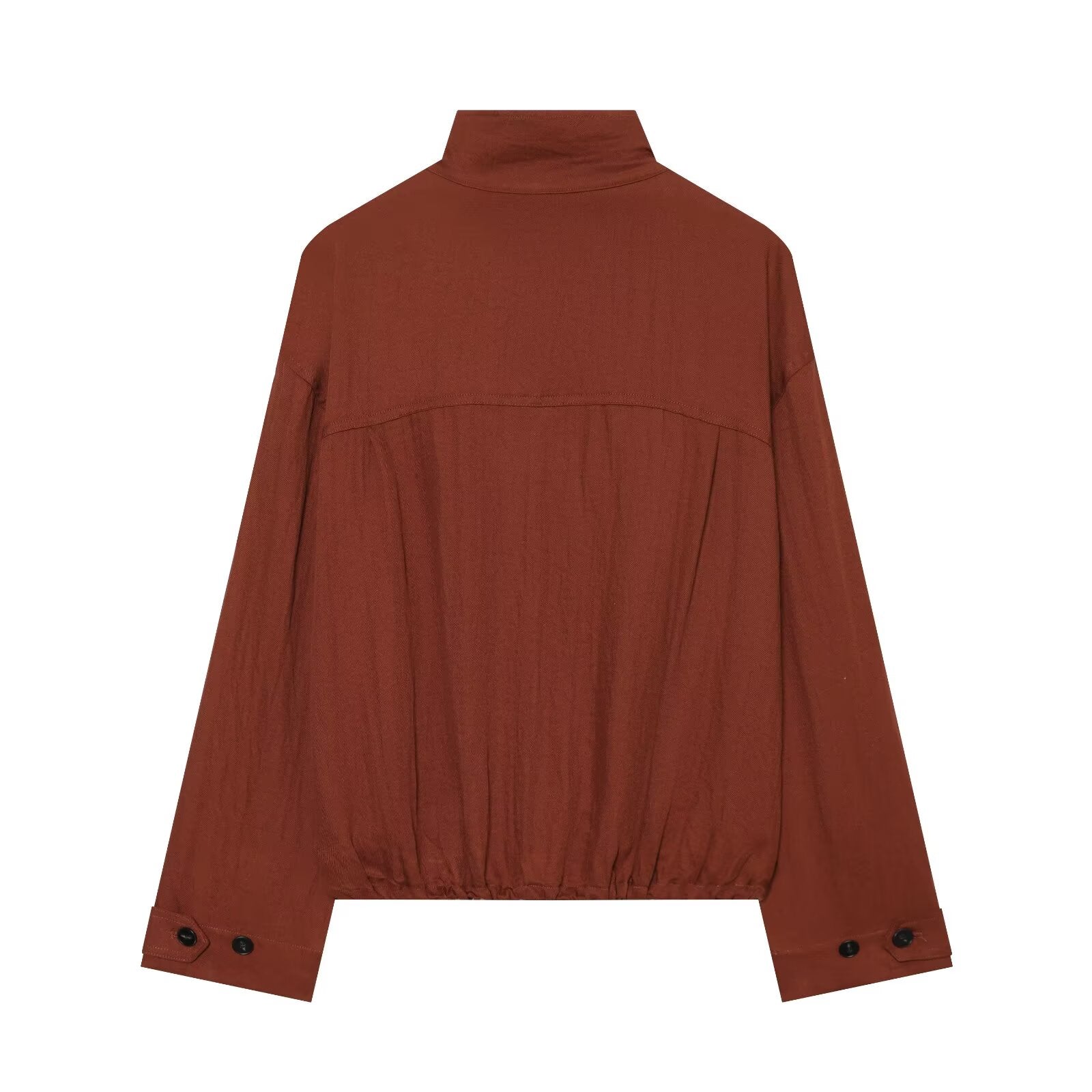 Women's Flip decoration casual stand collar Coat