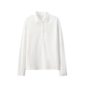 Women's casual versatile long sleeved polo shirt