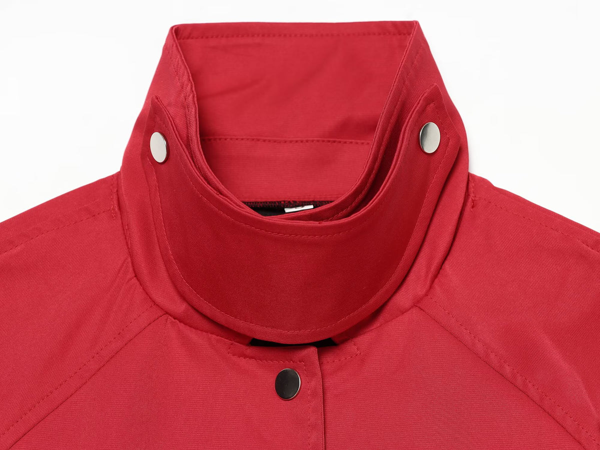 Women's loose long style windbreaker Coat