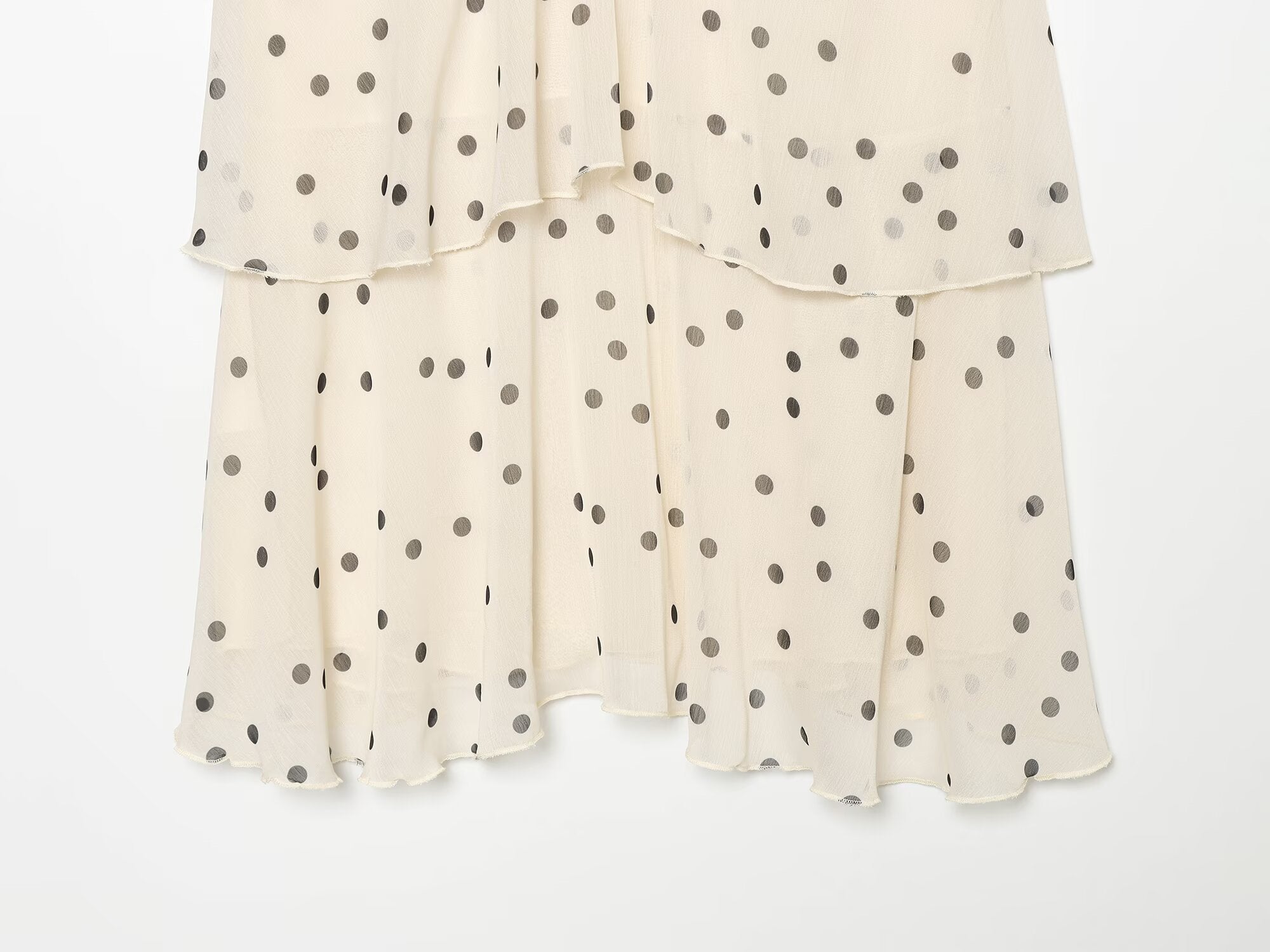Women's vacation style polka dot cake dress