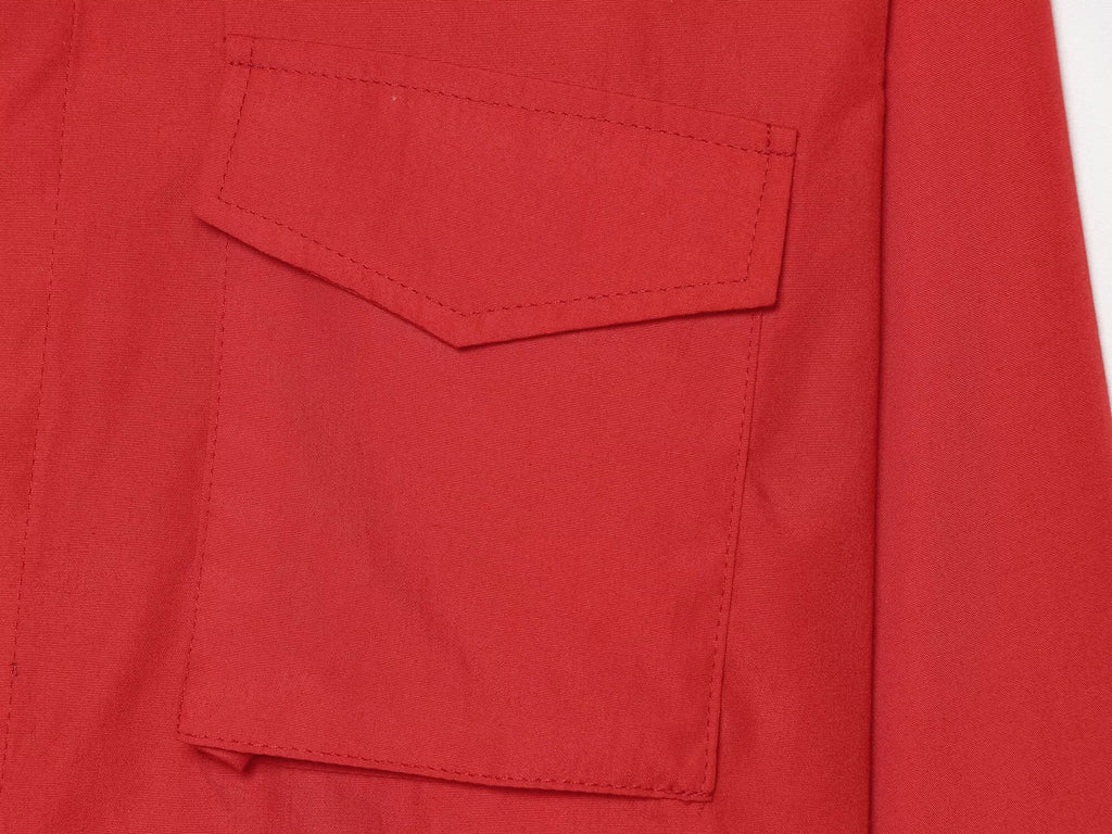 Women's pocket decoration casual stand collar shirt